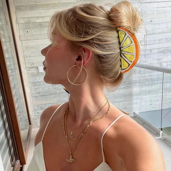 Claw Clip Citrus Hair Clip NWT - Picture 5 of 9